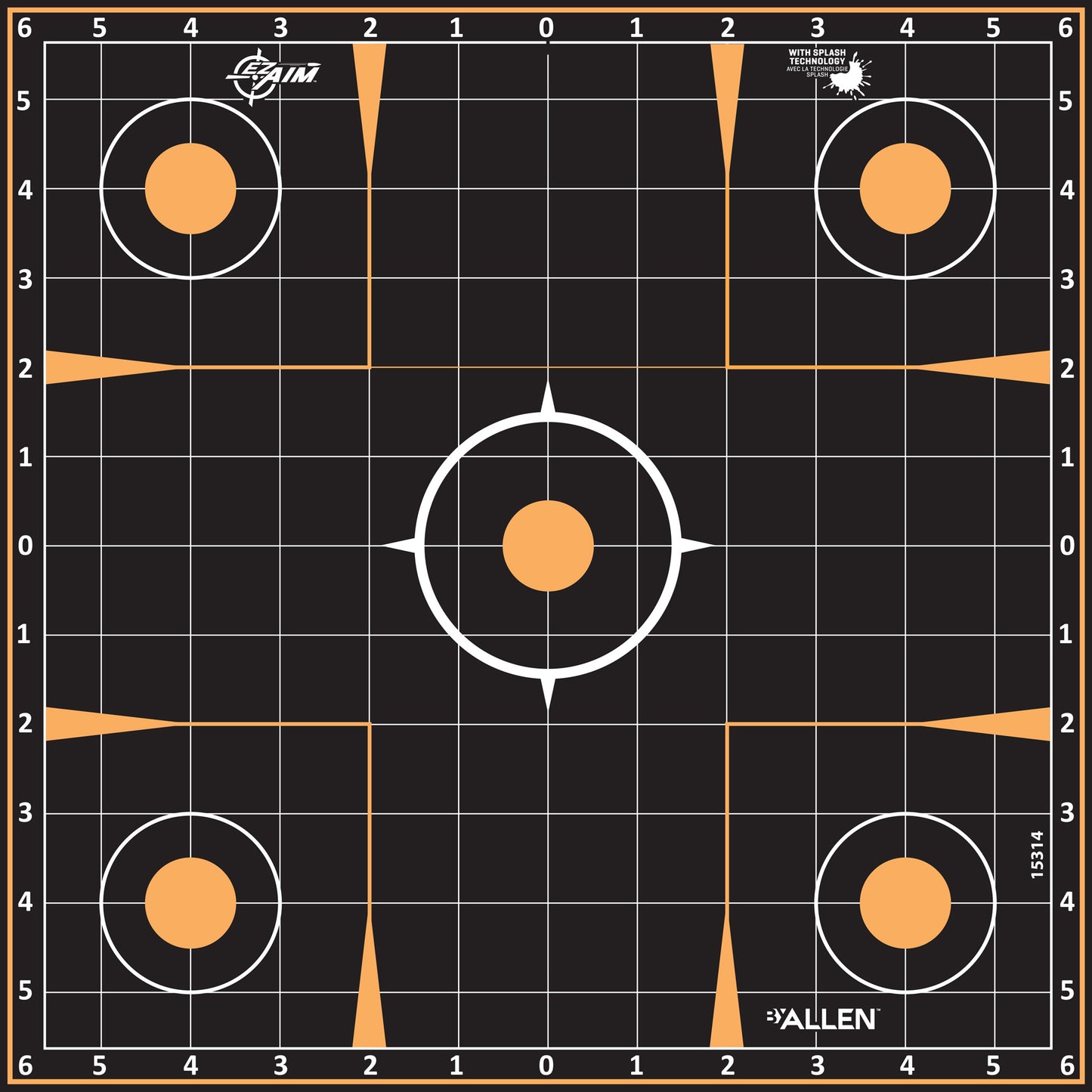 ALLEN EZ AIM 12X12 SIGHT-IN 5PK