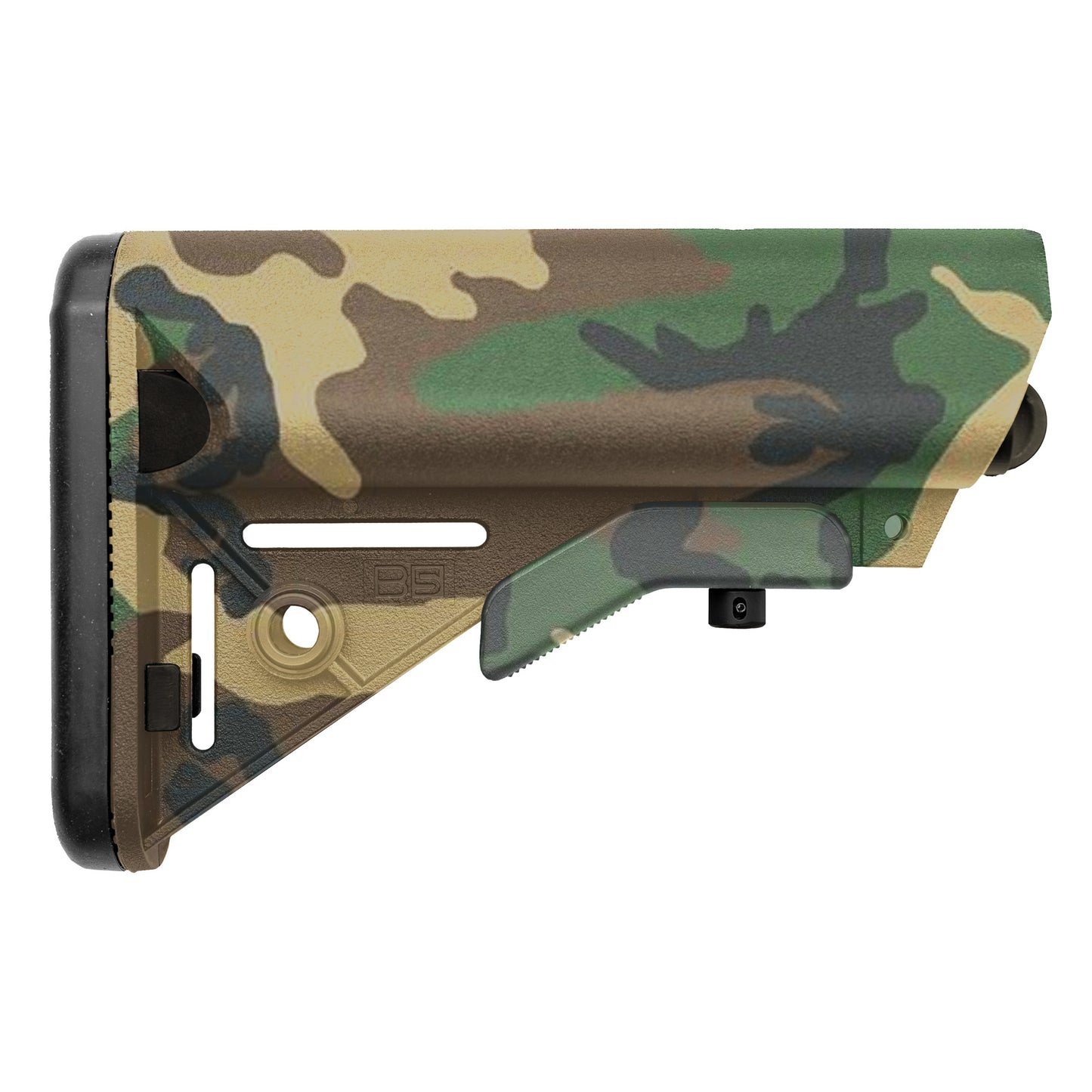 B5 SOPMOD STK MIL-SPEC WOODLAND