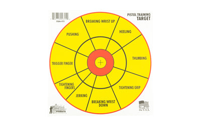 PROSHOT 12 BULLSEYE PISTOL TRNG 6PK