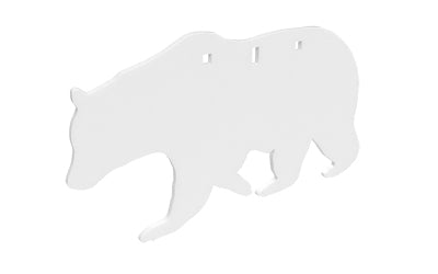 B/C AR500 3/8 SILHOUETTE BEAR WHT