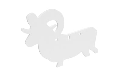 B/C AR500 3/8 SILHOUETTE RAM WHT