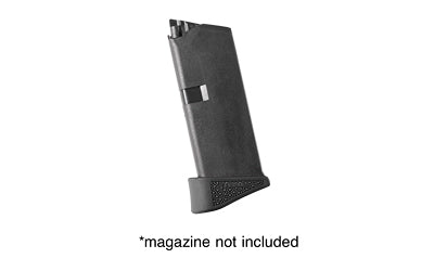 HOGUE GLK 43 9MM RUB GRP PAD 6RD BLK