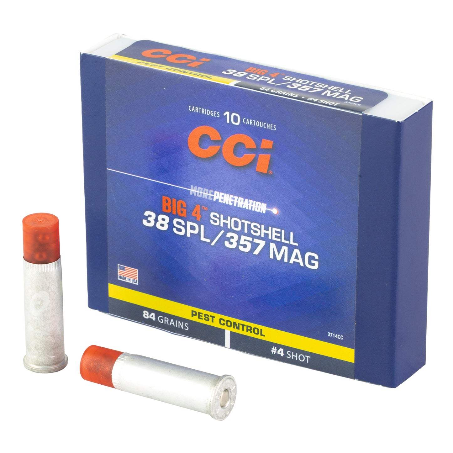 CCI 38 Special/357 Magnum 84gr #4 Shot Shotshell – 10 Rounds