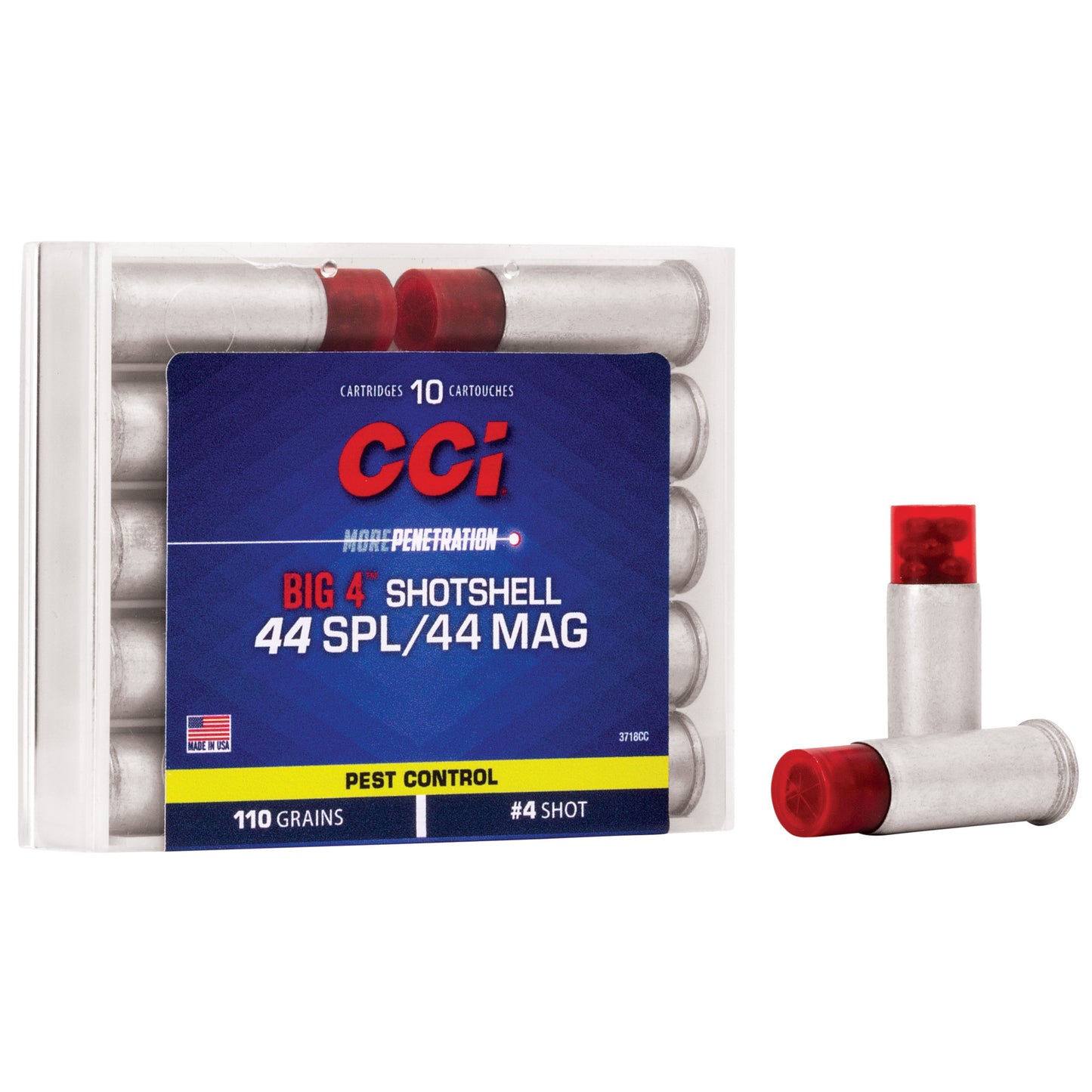 CCI 44 Special/44 Magnum 110gr #4 Shot Shotshell – 10 Rounds