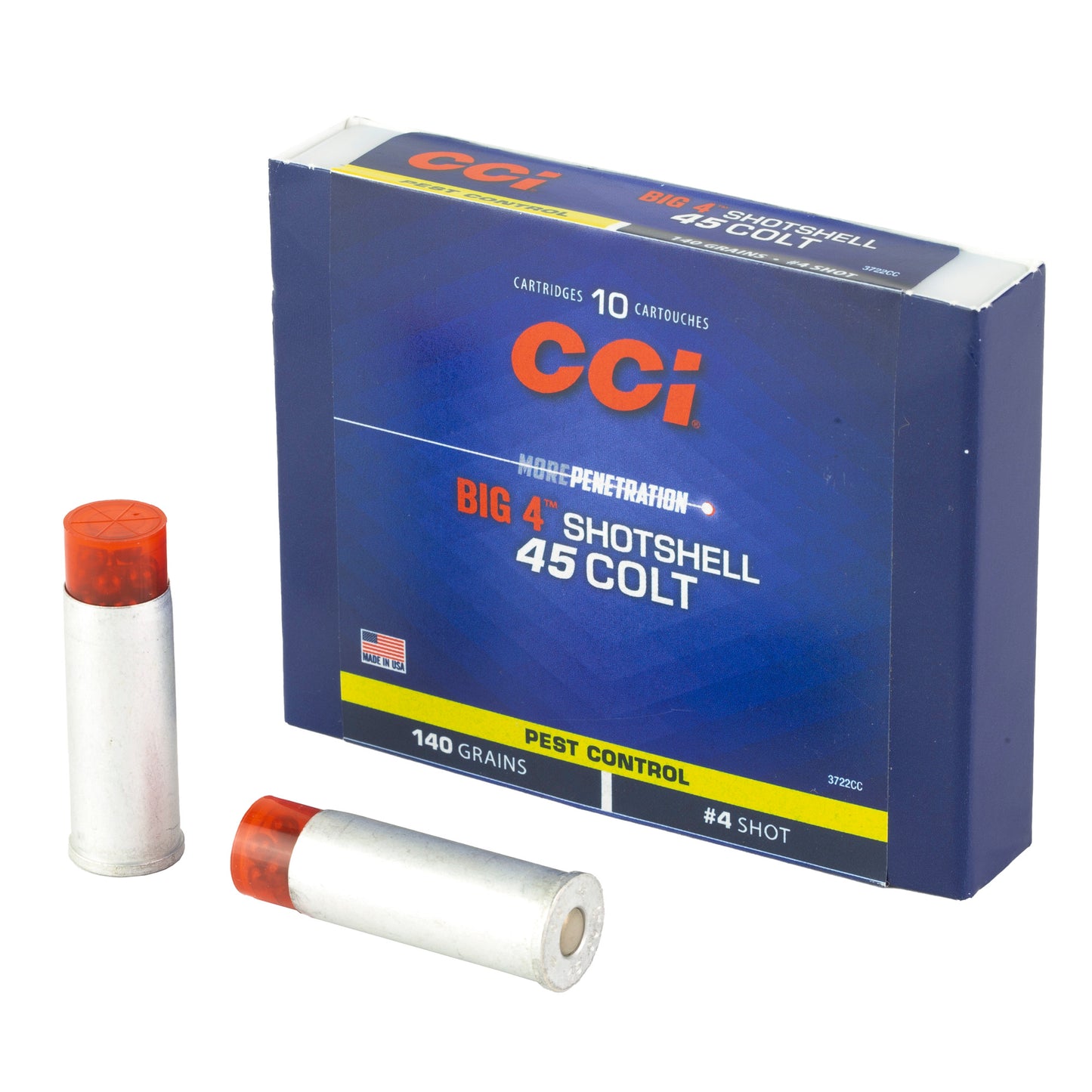CCI 45 Long Colt #4 Shot Shotshell – 10 Rounds