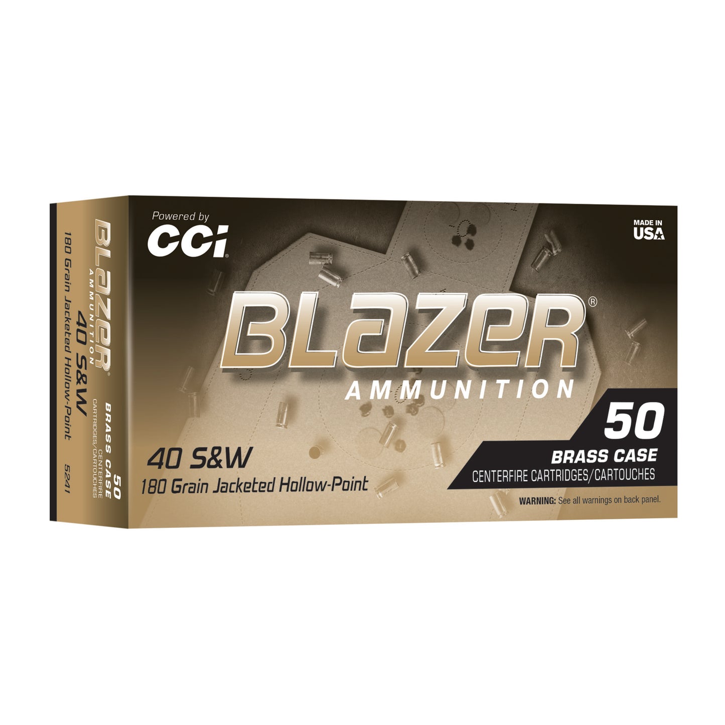 BLAZER BRASS 40S&W 180GR JHP 50/500