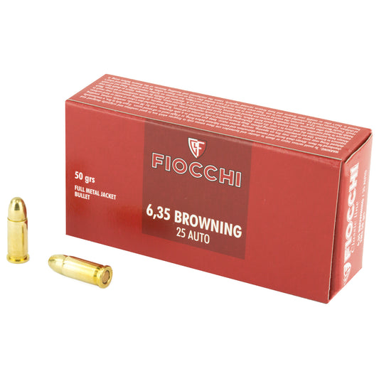 FIOCCHI 25ACP 50GR FMJ 50/1000