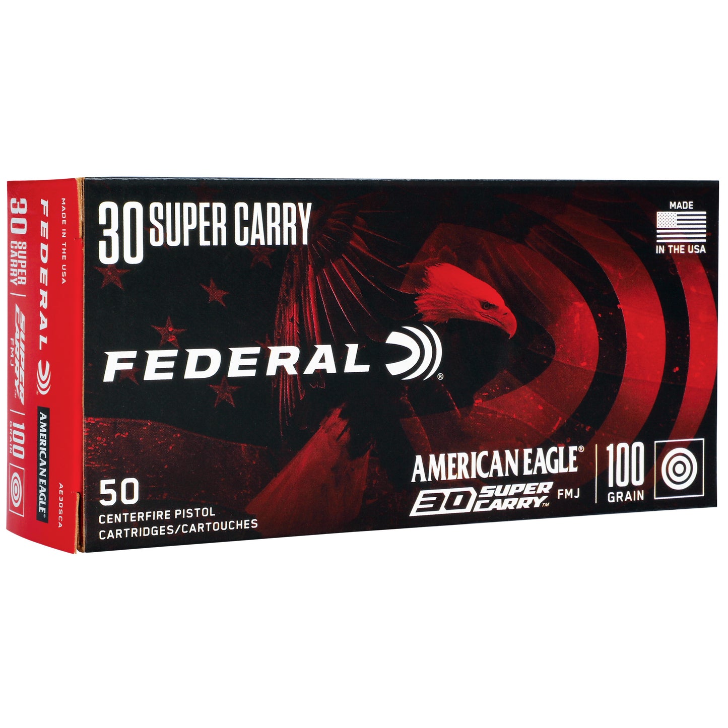 Federal American Eagle 30 Super Carry 100gr FMJ – 50 Rounds