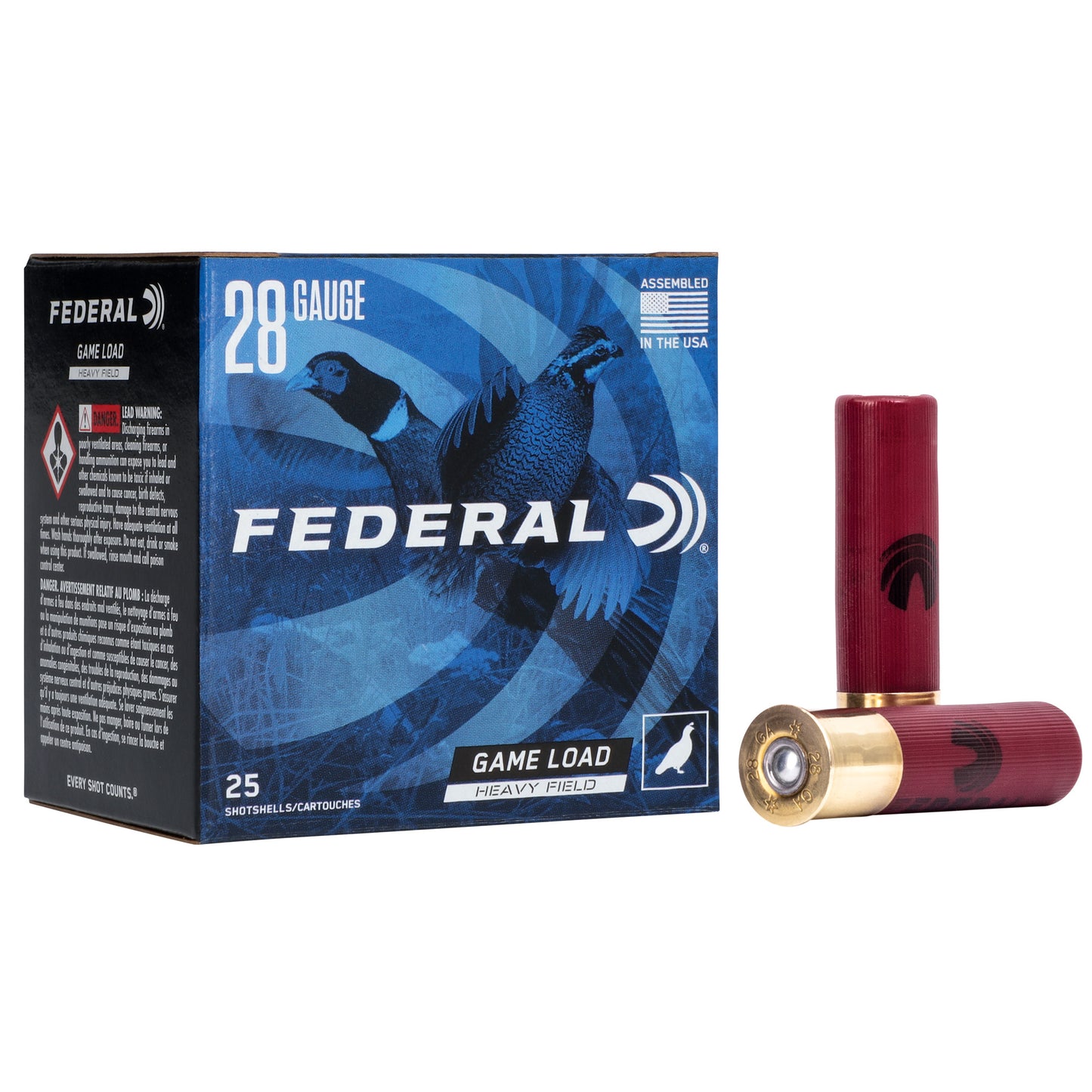 Federal Game-Shok 28 Gauge 2.75" #6 Shot Heavy Field – 25 Rounds