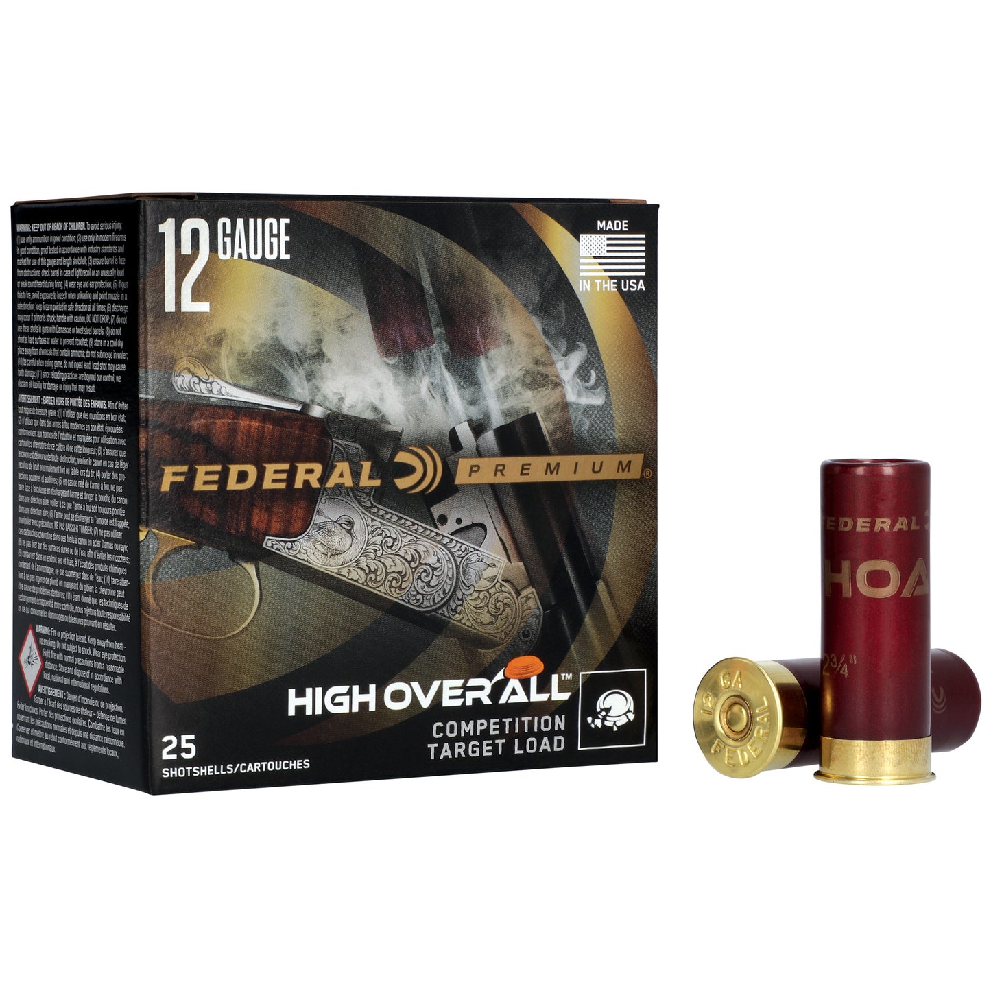 Federal High Over All 12GA 2.75" 1oz #7.5 Shot – 25 Rounds