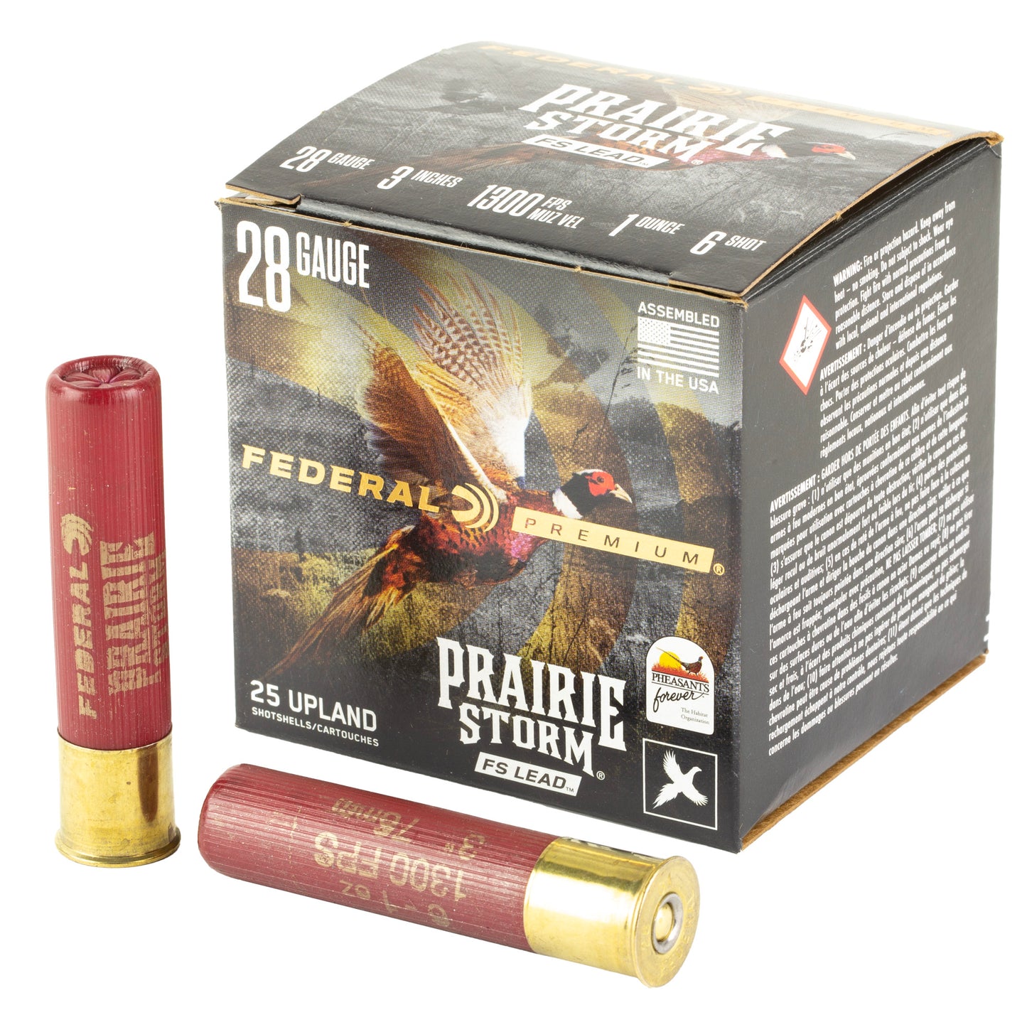 Federal Prairie Storm 28 Gauge 3" 7/8oz #6 Shot – 25 Rounds