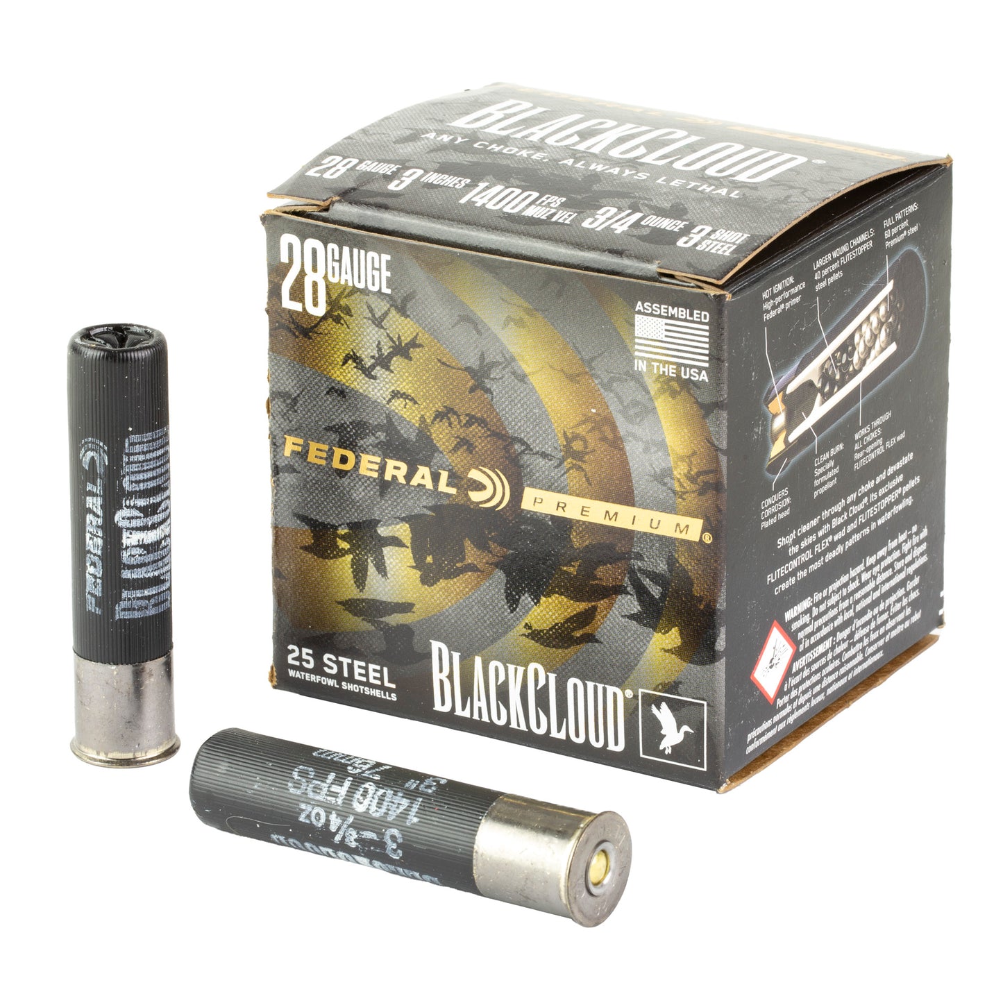 FED BLK CLOUD 28GA 3" #3 25/250