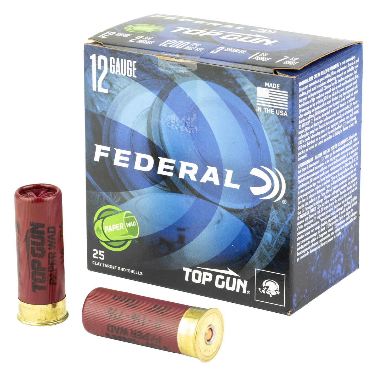 FED TOP GUN 12GA 2.75" #7.5 25/250