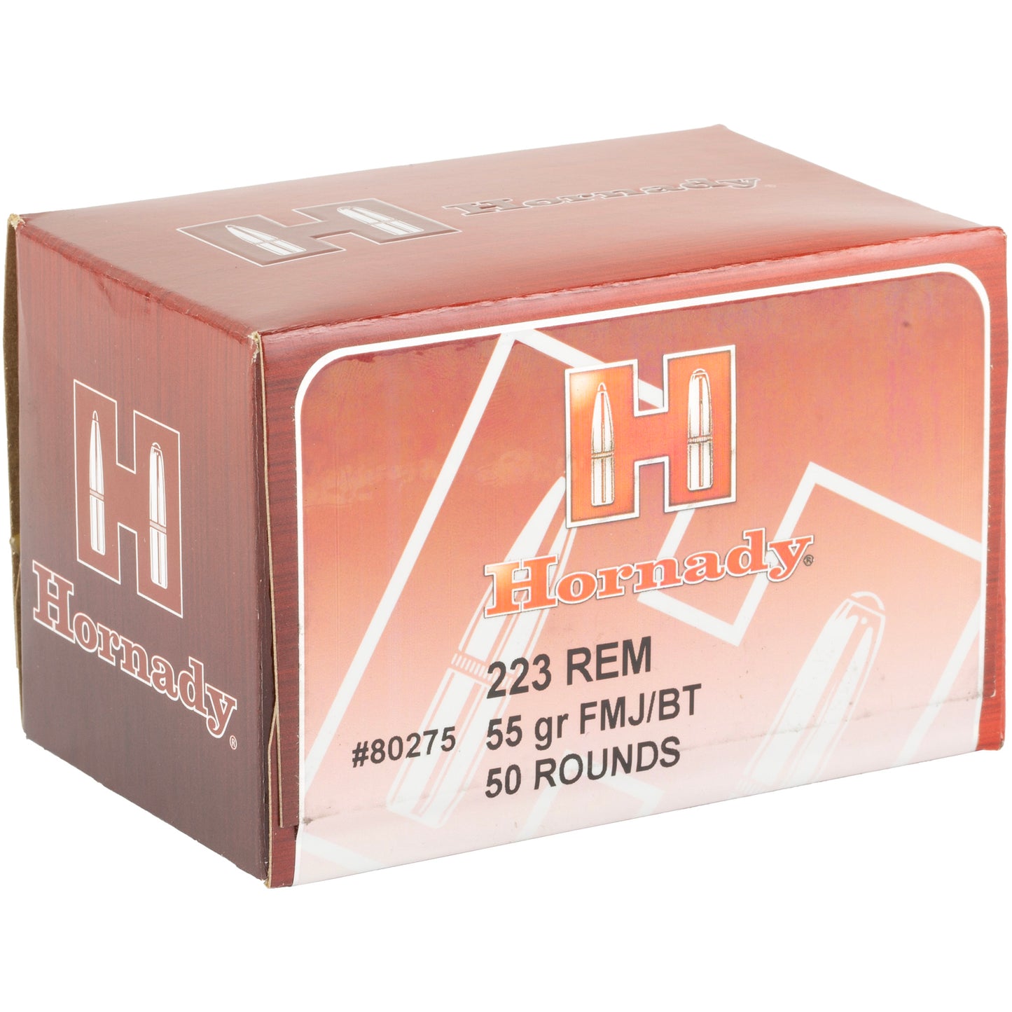 Hornady 223 Rem 55gr FMJ Custom – 50 Rounds