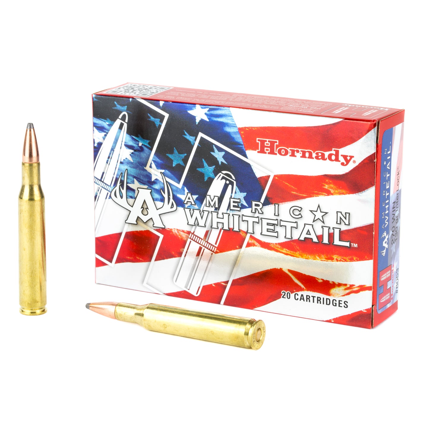 Hornady American Whitetail 270 Winchester 130gr InterLock SP – 20 Rounds