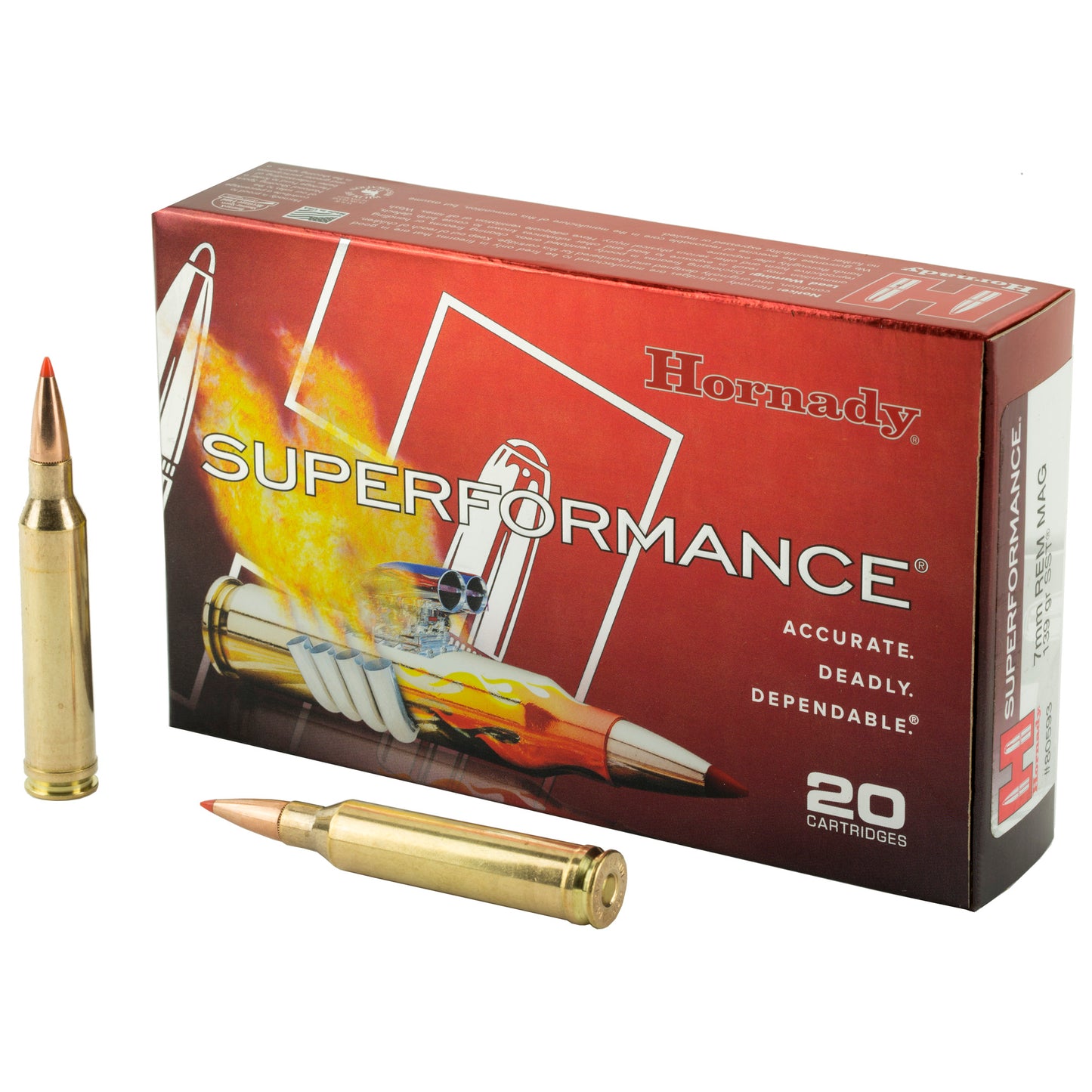 Hornady Superformance 7mm Rem Mag 139gr SST – 20 Rounds