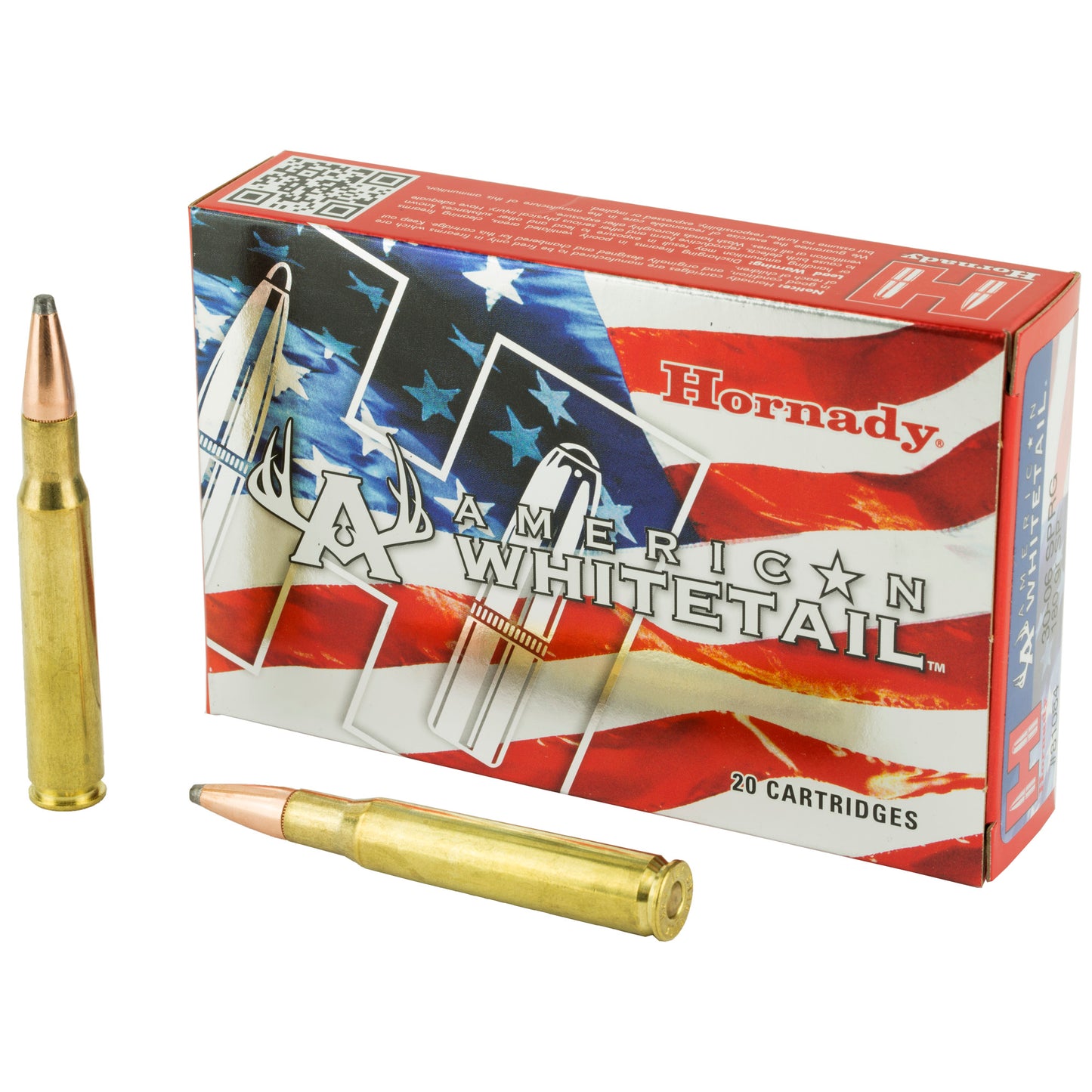 Hornady American Whitetail 30-06 Springfield 180gr InterLock – 20 Rounds