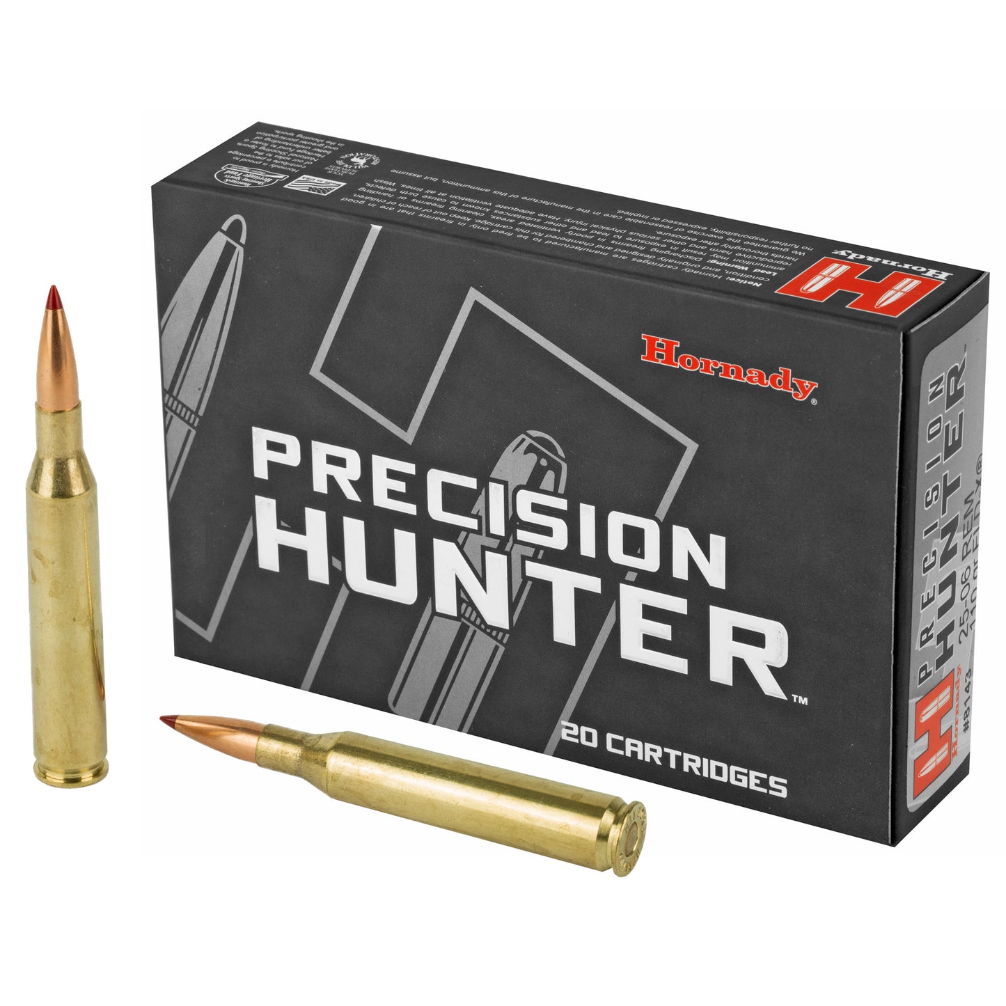 Hornady Precision Hunter 25-06 Rem 110gr ELD-X – 20 Rounds