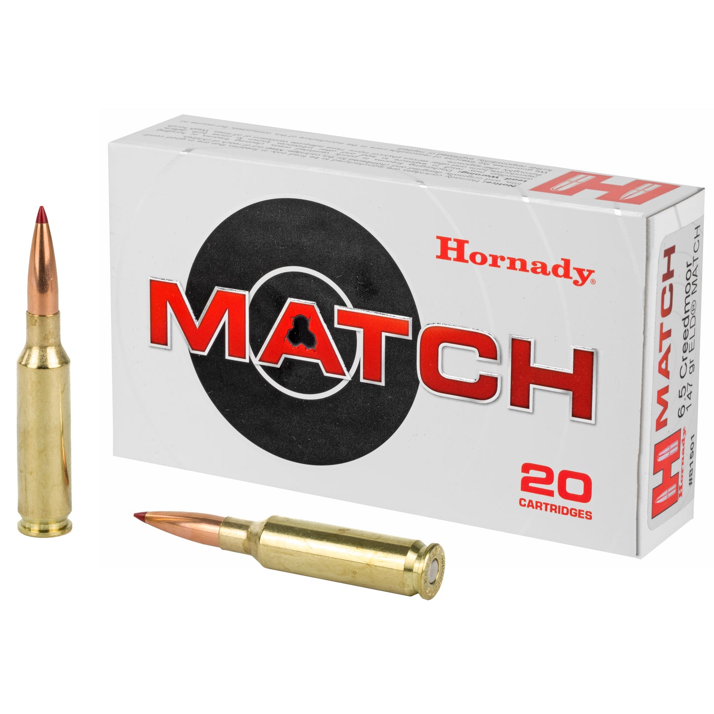 Hornady 6.5 Creedmoor 147gr ELD Match – 20 Rounds