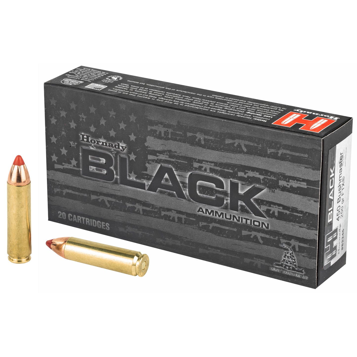 Hornady BLACK 450 Bushmaster 250gr FTX – 20 Rounds