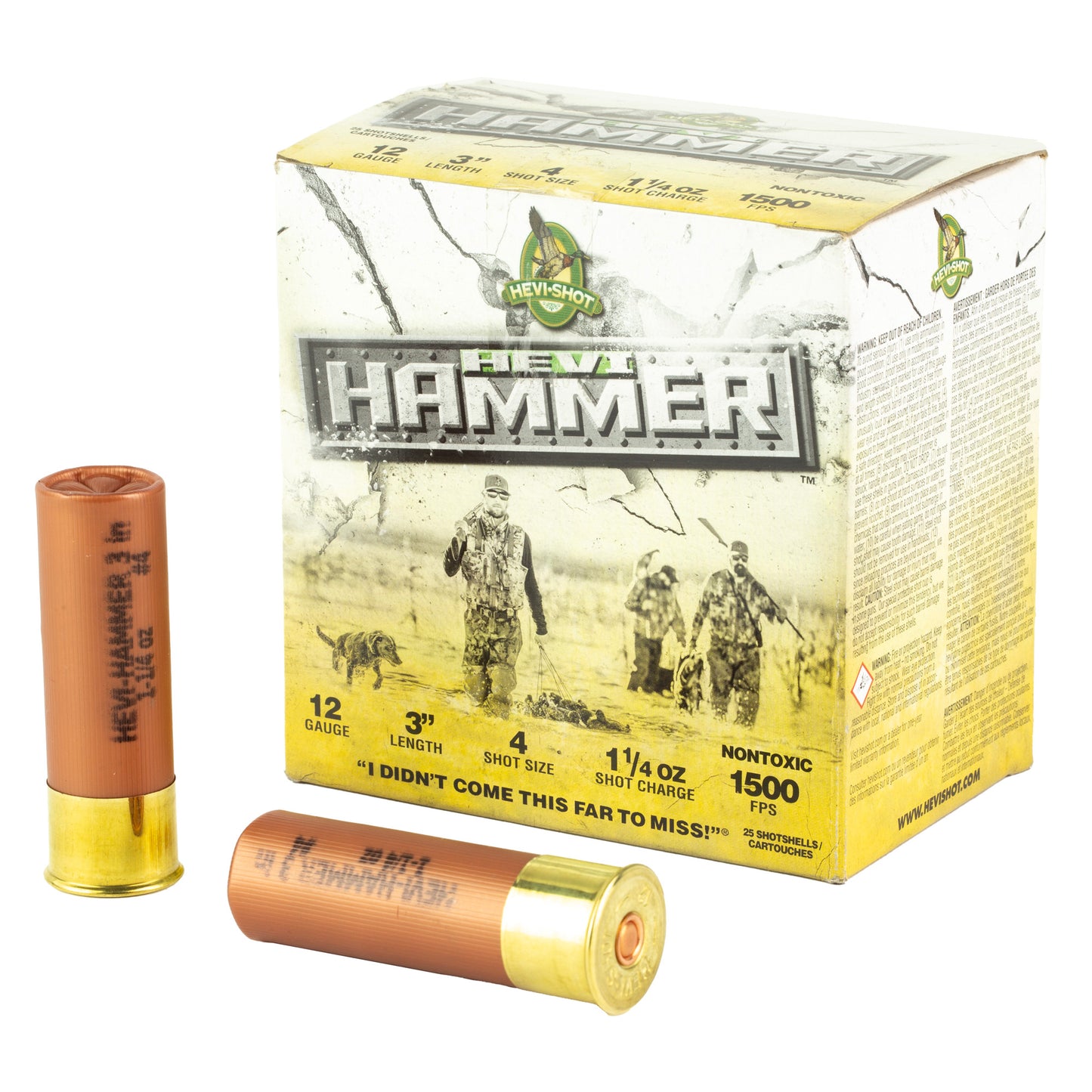 HEVI HAMMER 12GA 3" #4 25/250