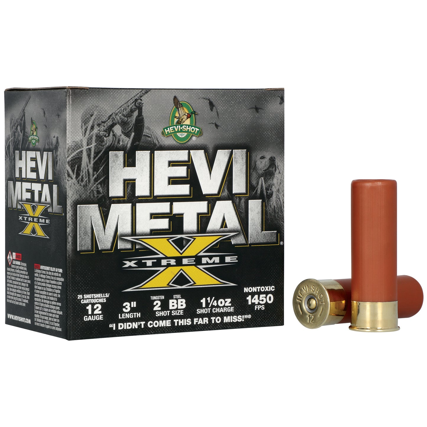 HEVI 12GA 3" #2 TUNGSTEN/BB STEEL