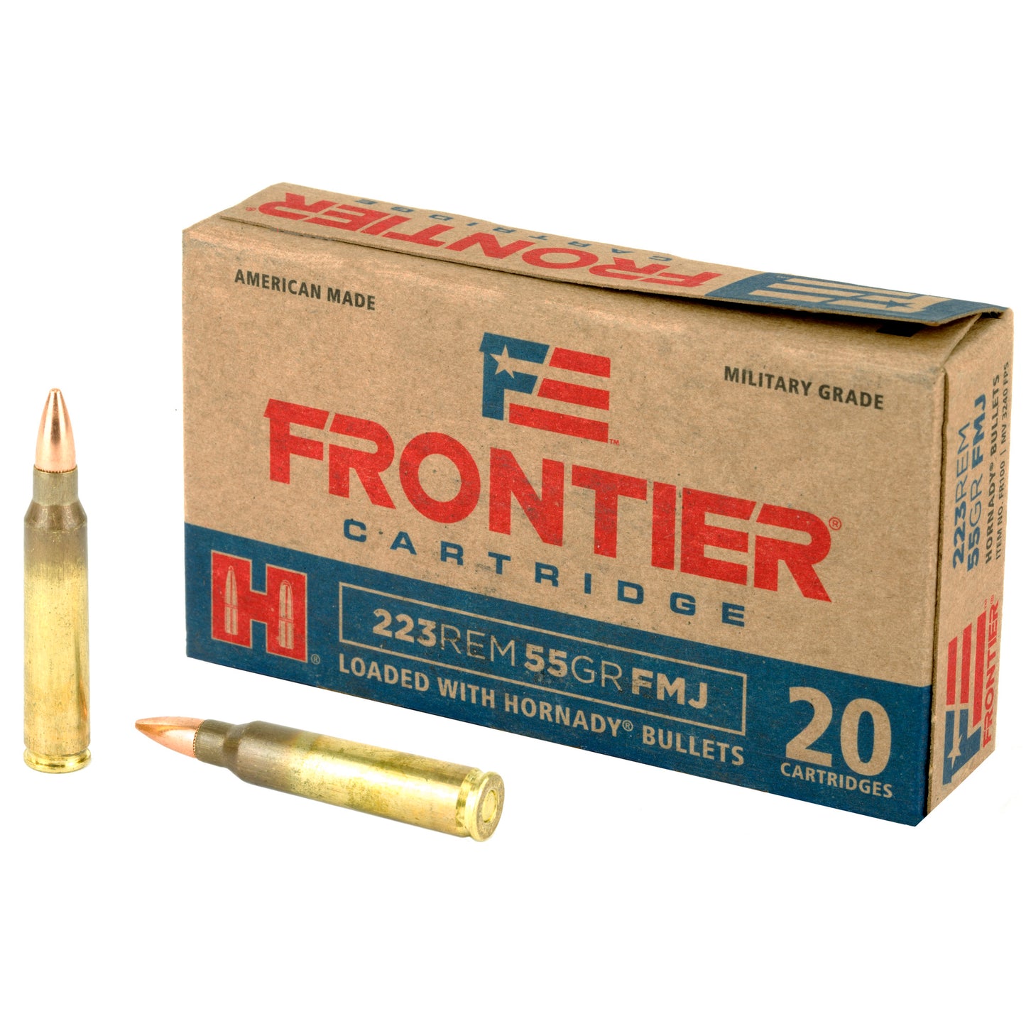 FRONTIER 223REM 55GR FMJ 20/500