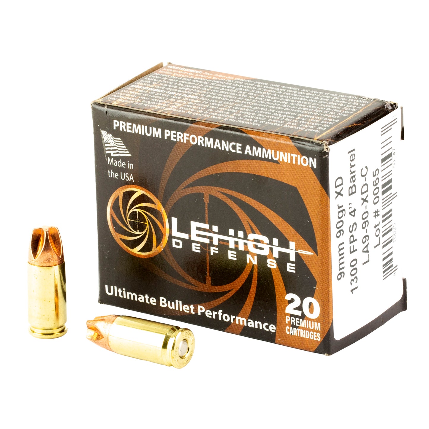 Lehigh Defense 9mm 90gr Xtreme Defense – 20 Rounds