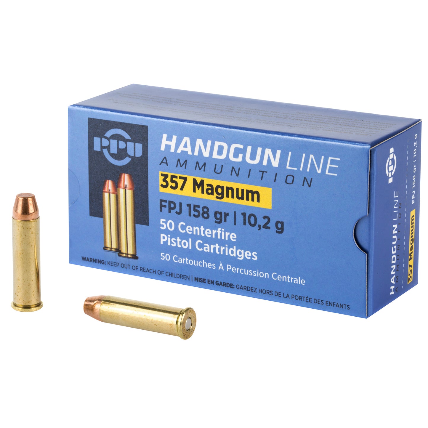 Prvi Partizan .357 Magnum 158gr Flat Point Jacket – 50 Rounds