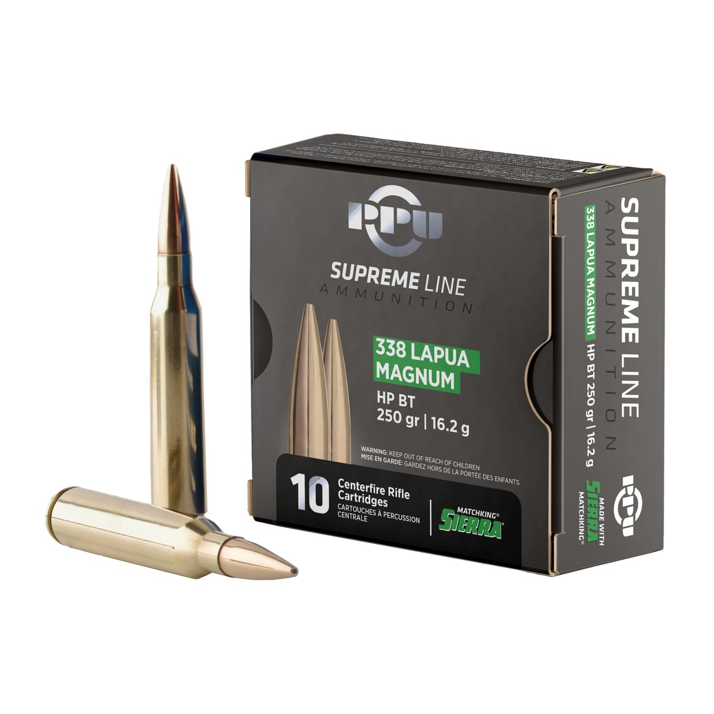 Prvi Partizan Supreme .338 Lapua 250gr HPBT – 10 Rounds