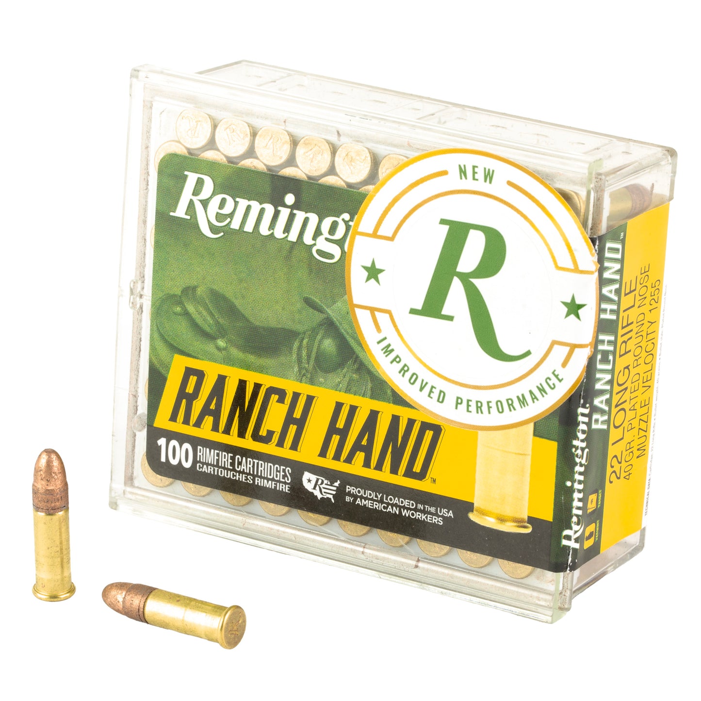 Remington Ranch Hand 22LR 40gr Plated Round Nose – 100 Rounds