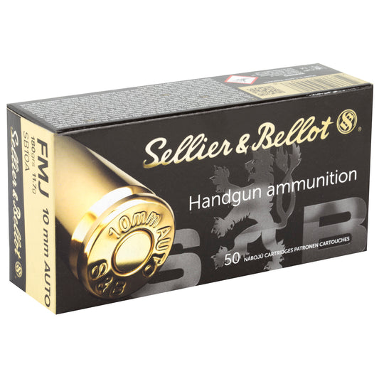 Sellier & Bellot 10mm Auto 180gr FMJ – 50 Rounds
