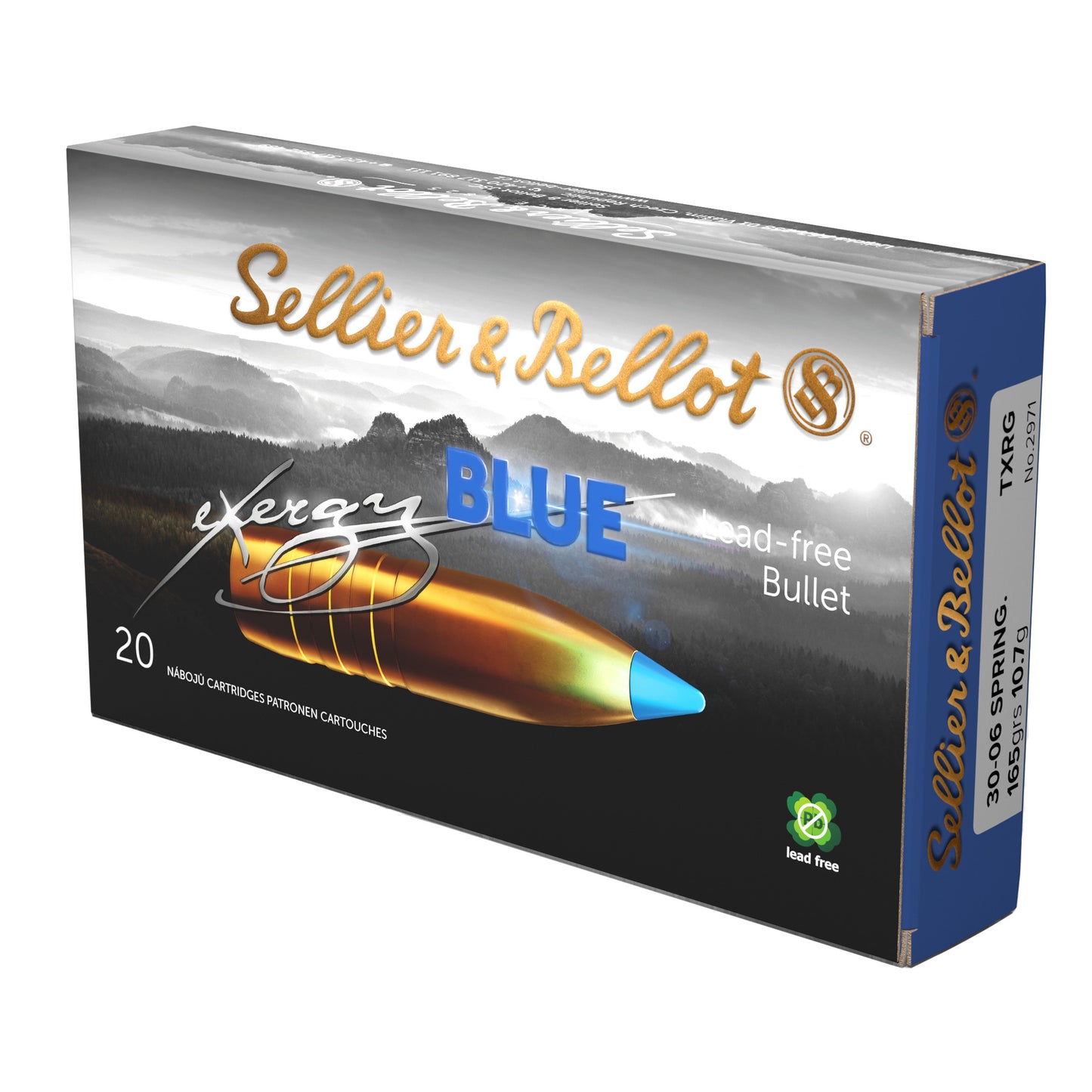 Sellier & Bellot 30-06 Springfield 165gr Exergy Blue Lead-Free – 20 Rounds