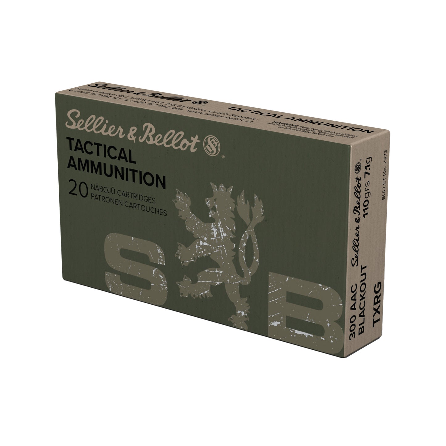 Sellier & Bellot 300 Blackout 110gr Exergy Blue – 20 Rounds