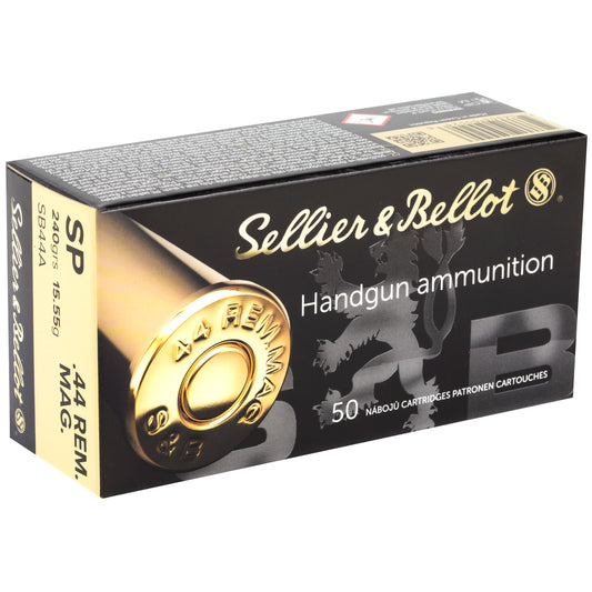 Sellier & Bellot 44 Remington Magnum 240gr Soft Point – 50 Rounds