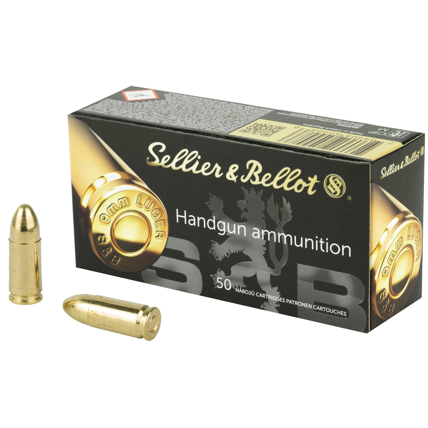 S&B 9MM 115GR FMJ 50/1000