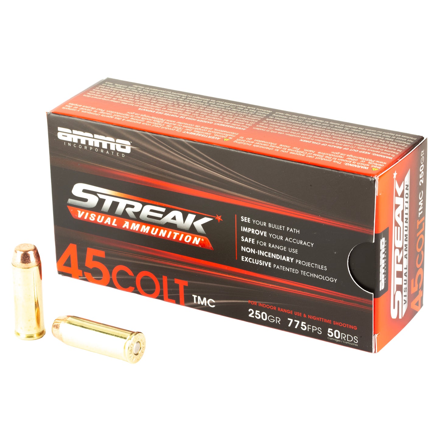 STREAK RED 45 COLT 250GR TMC 50/1000