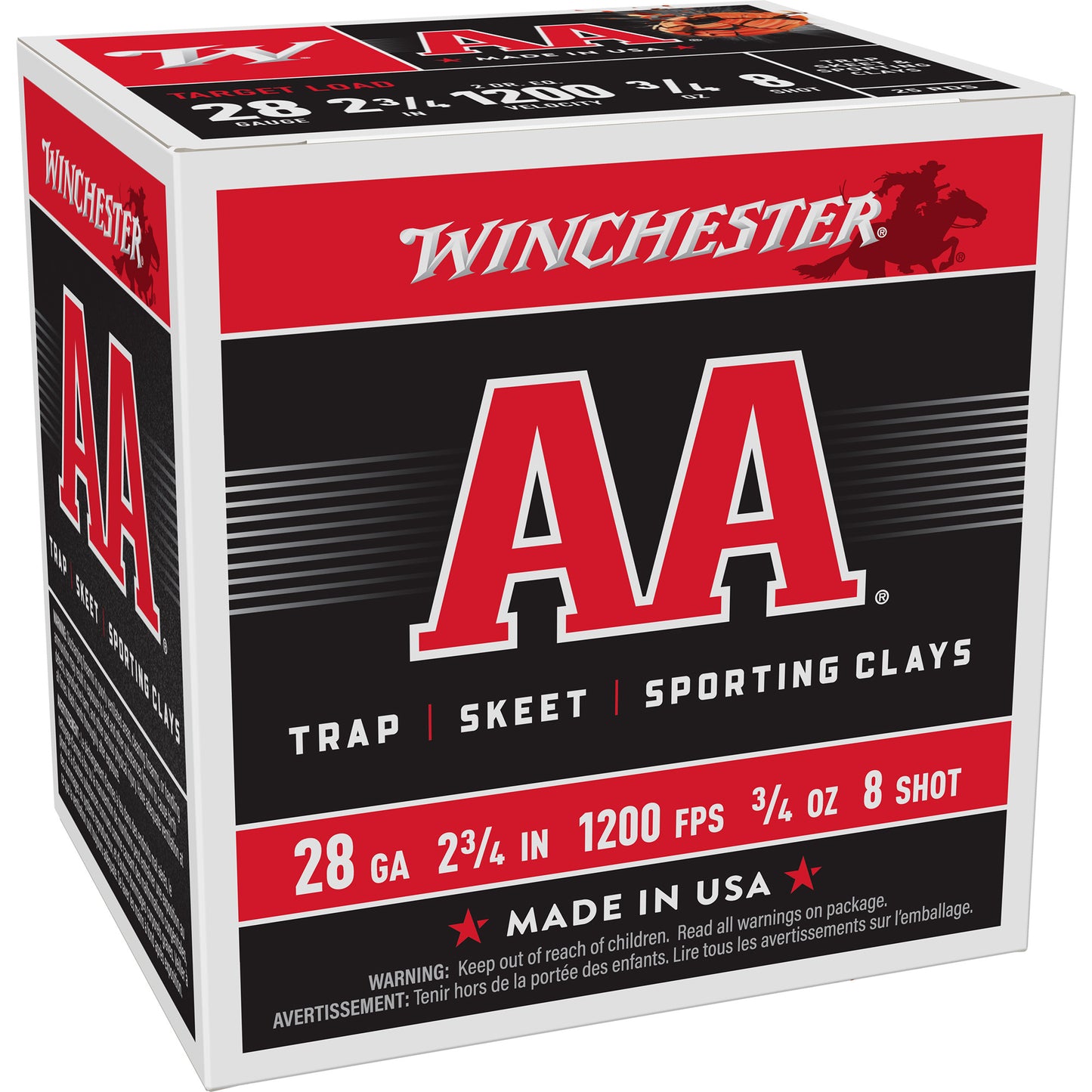 WIN AA TRGT 28GA 2-3/4" #8 25/250