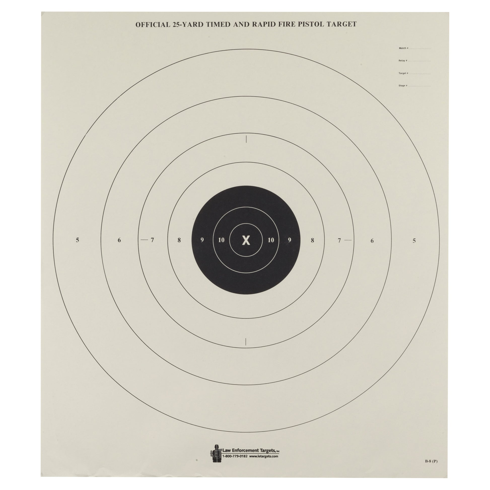 ACTION TGT BULLSEYE PAPER 100PK