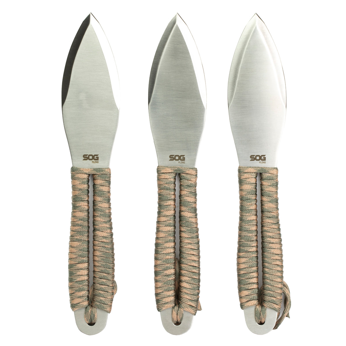 SOG FLING THRWNG KNVS 2.8 3PK W/STH