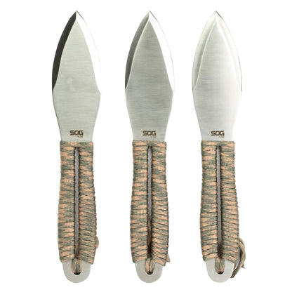 SOG FLING THRWNG KNVS 2.8 3PK W/STH