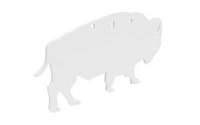 B/C AR500 3/8 SILHOUETTE BISON WHT