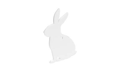 B/C AR500 3/8 SILHOUETTE RABBIT WHT