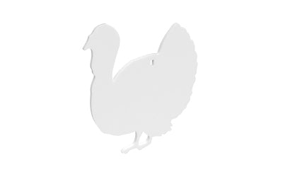 B/C AR500 3/8 SILHOUETTE TURKEY WHT