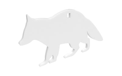 B/C AR500 3/8 SILHOUETTE RACOON WHT