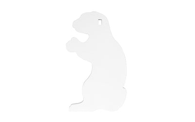 B/C AR500 3/8 SILHOUETTE GOPHER WHT