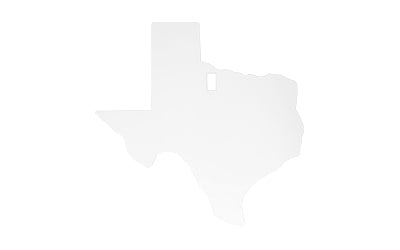 B/C AR500 3/8 SILHOUETTE TEXAS WHT