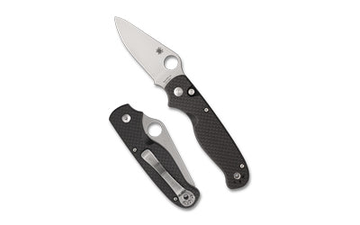 SPYDERCO BUTTONUP CF PE 3.27 BK/SLV