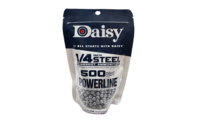 DAISY 1/4STEEL SLINGSHOT AMMO 500CT