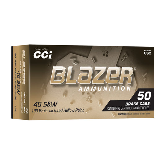 BLAZER BRASS 40S&W 180GR JHP 50/500